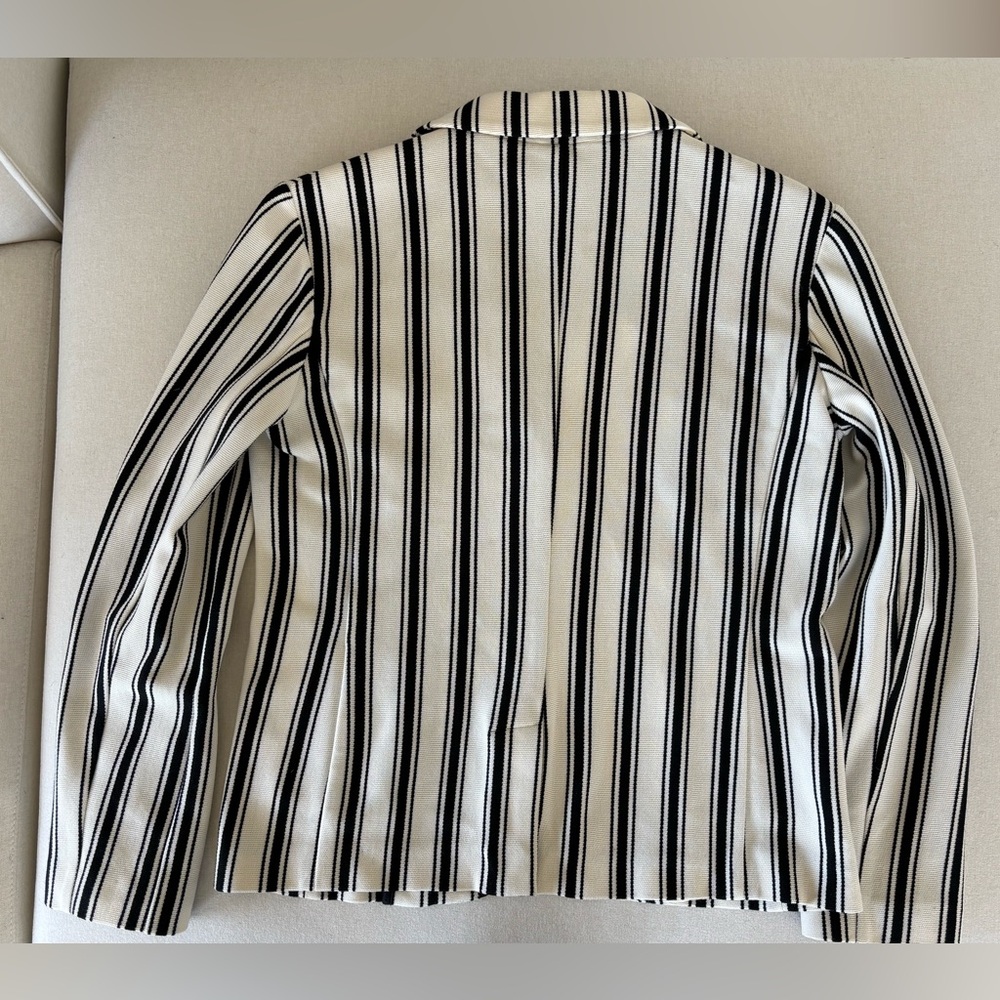 Max Mara Weekend blazer jacket striped black White medium small - Picture 2 of 11